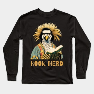 Book nerd pelican design Long Sleeve T-Shirt